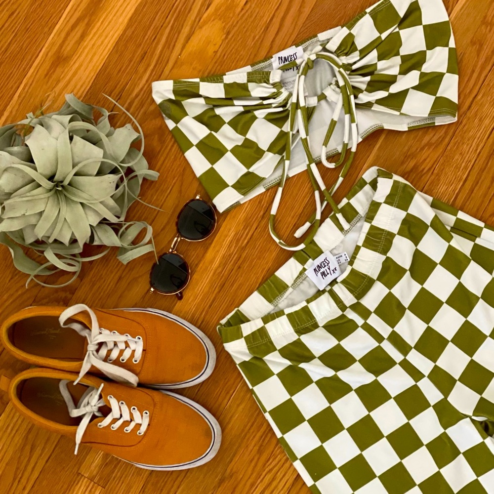 Princess Polly Latiana Set - Green Checkered